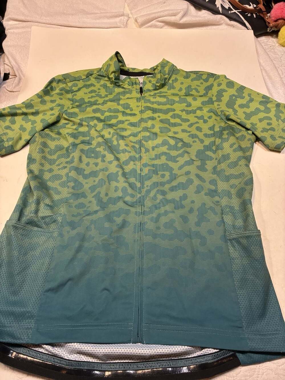 Specialized RBX W/SWAT Cycling Jersey Size L Green Short Sleeve Full Zip